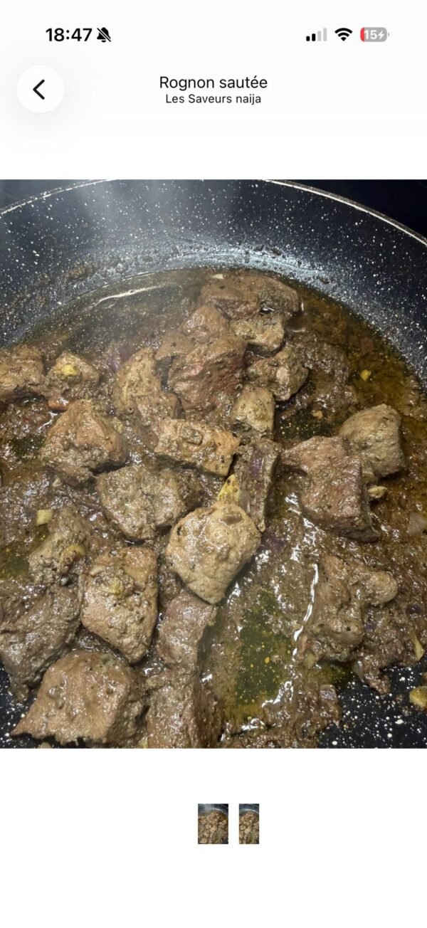Rognon sauté — par personne